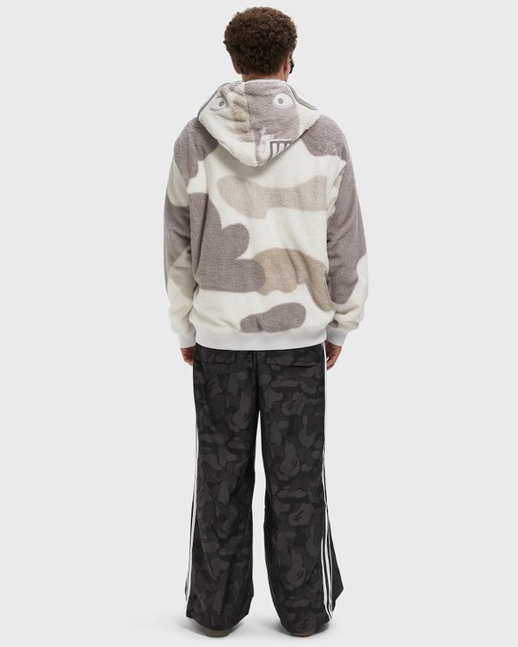 COLOR CAMO SHARK FULL ZIP SHERPA JACKET