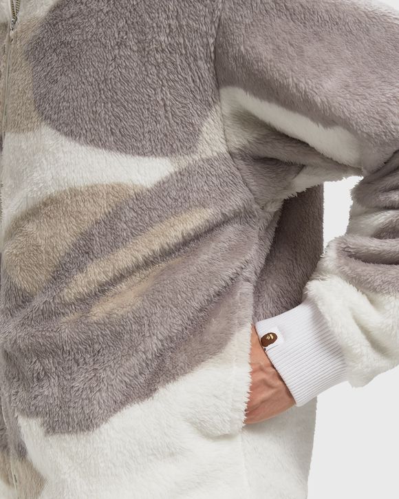 COLOR CAMO SHARK FULL ZIP SHERPA JACKET