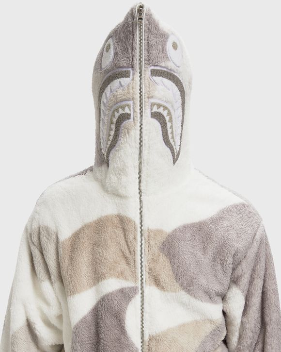 COLOR CAMO SHARK FULL ZIP SHERPA JACKET