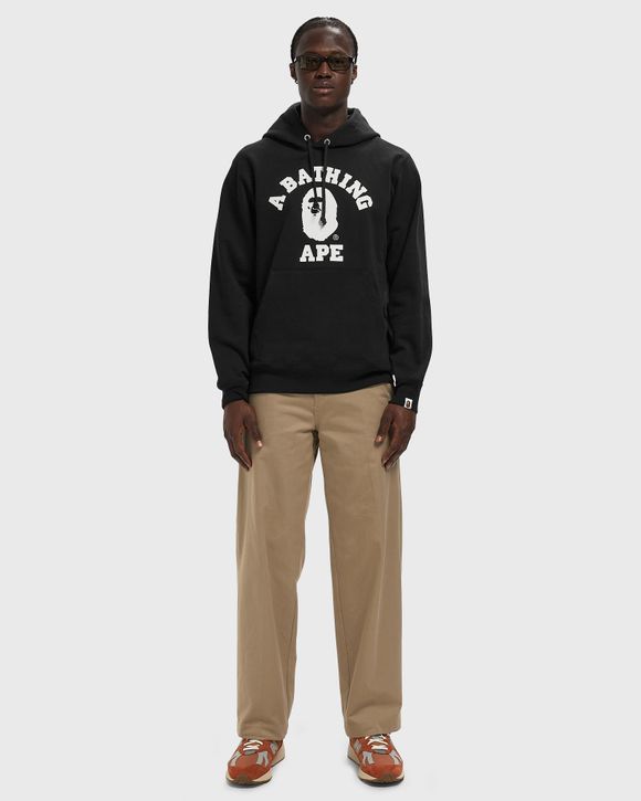 A Bathing Ape COLLEGE PULLOVER HOODIE Black | BSTN Store
