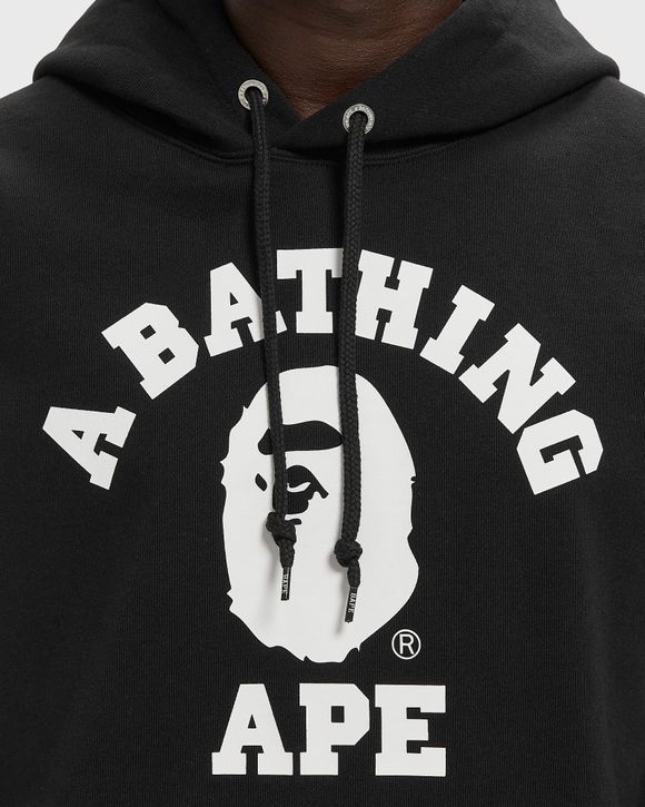 A Bathing Ape COLLEGE PULLOVER HOODIE Black | BSTN Store