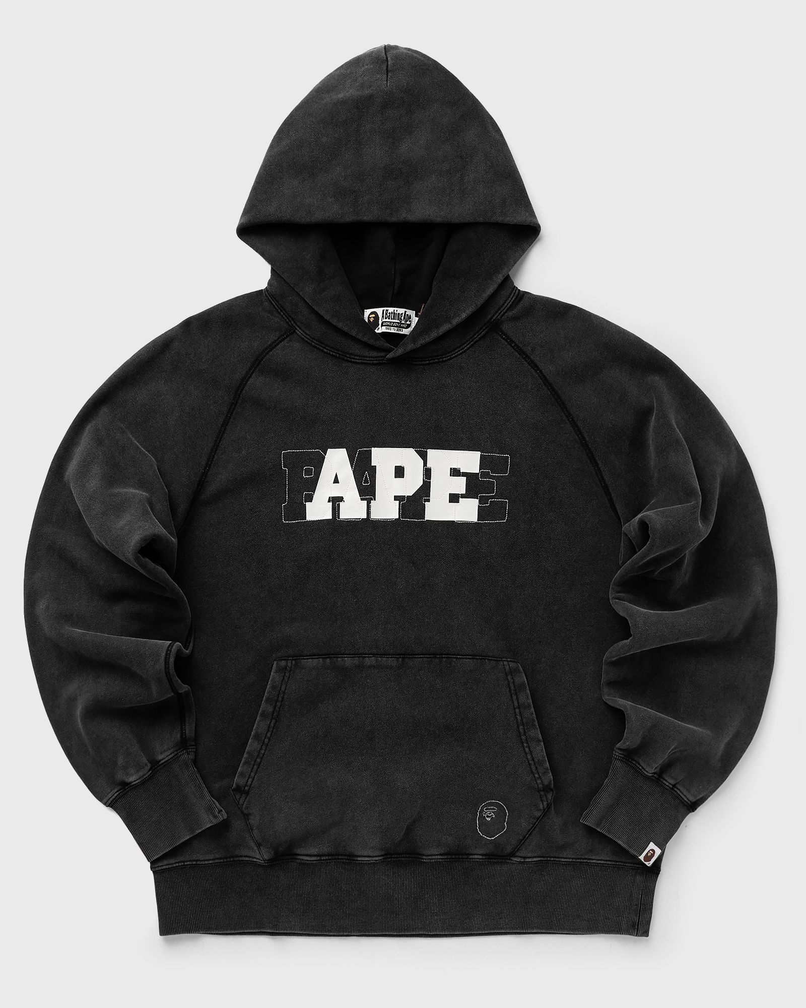 WASHED EFFECT RELAXED FIT PULLOVER HOODIE