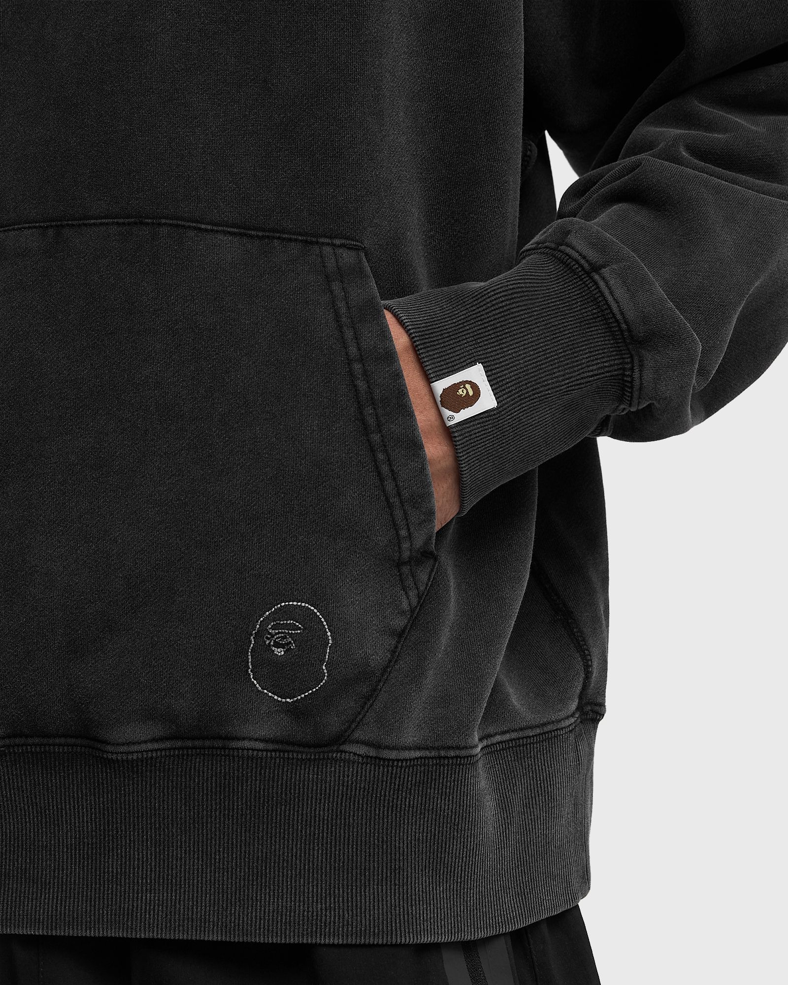 WASHED EFFECT RELAXED FIT PULLOVER HOODIE