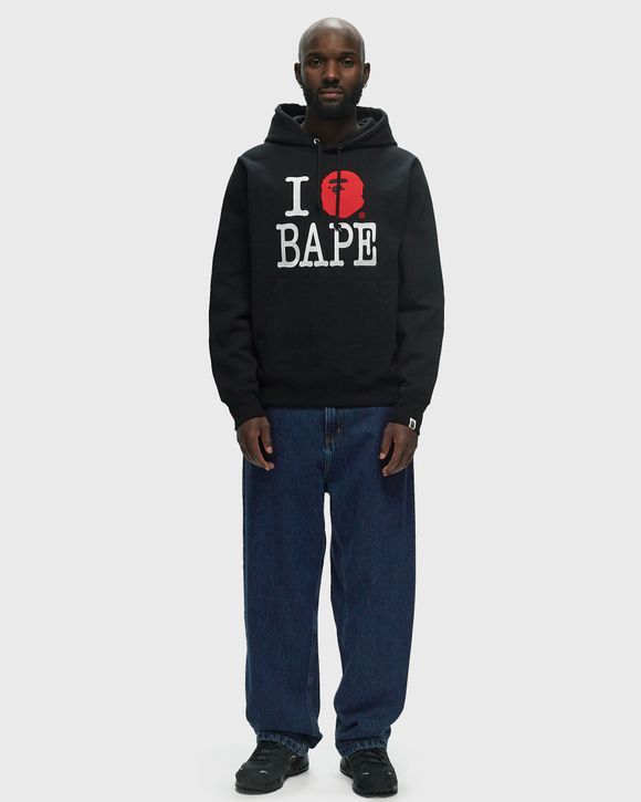 A Bathing Ape I Love Bape Pullover Hoodie in Black L