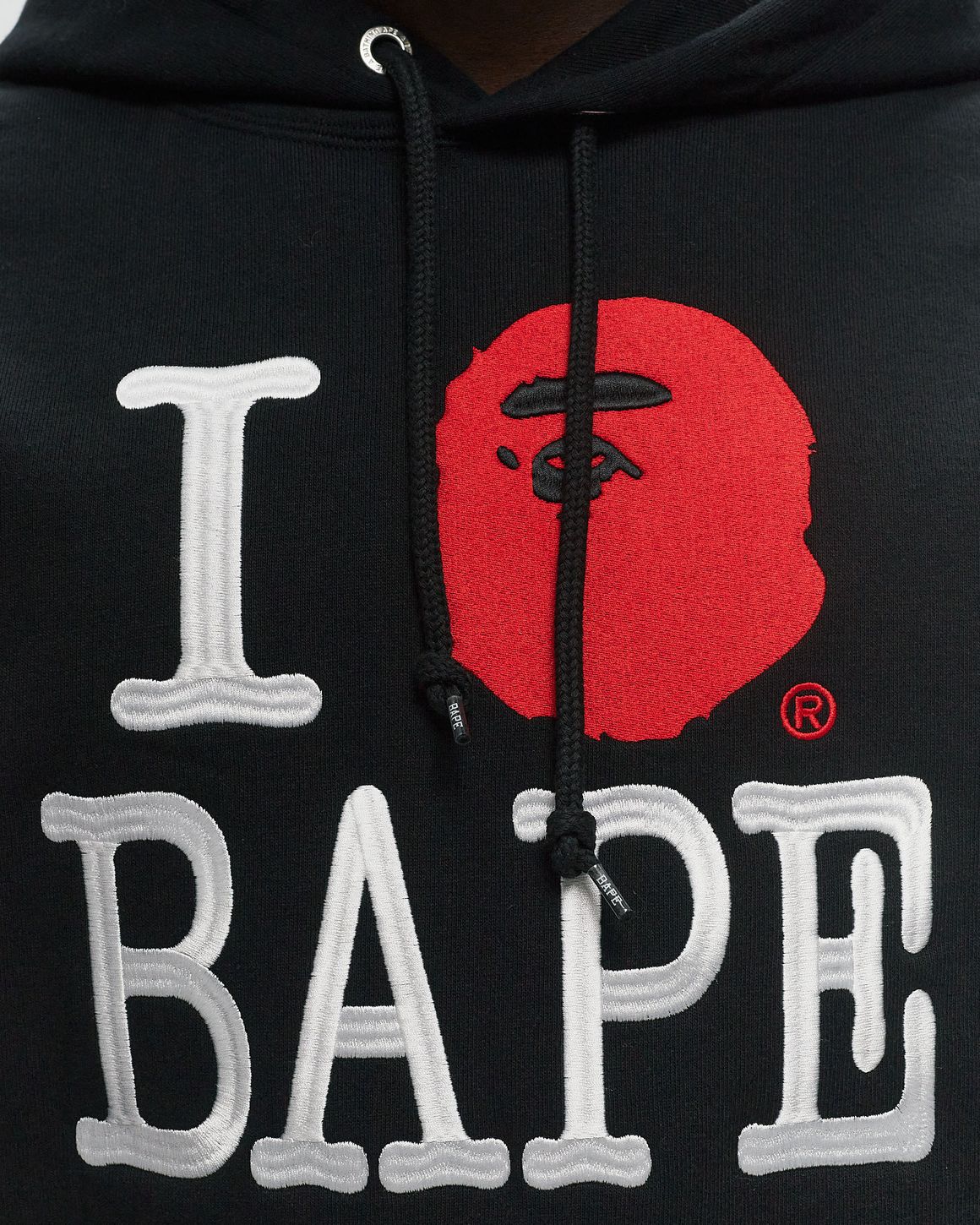 A Bathing Ape I LOVE BAPE PULLOVER HOODIE Black | BSTN Store