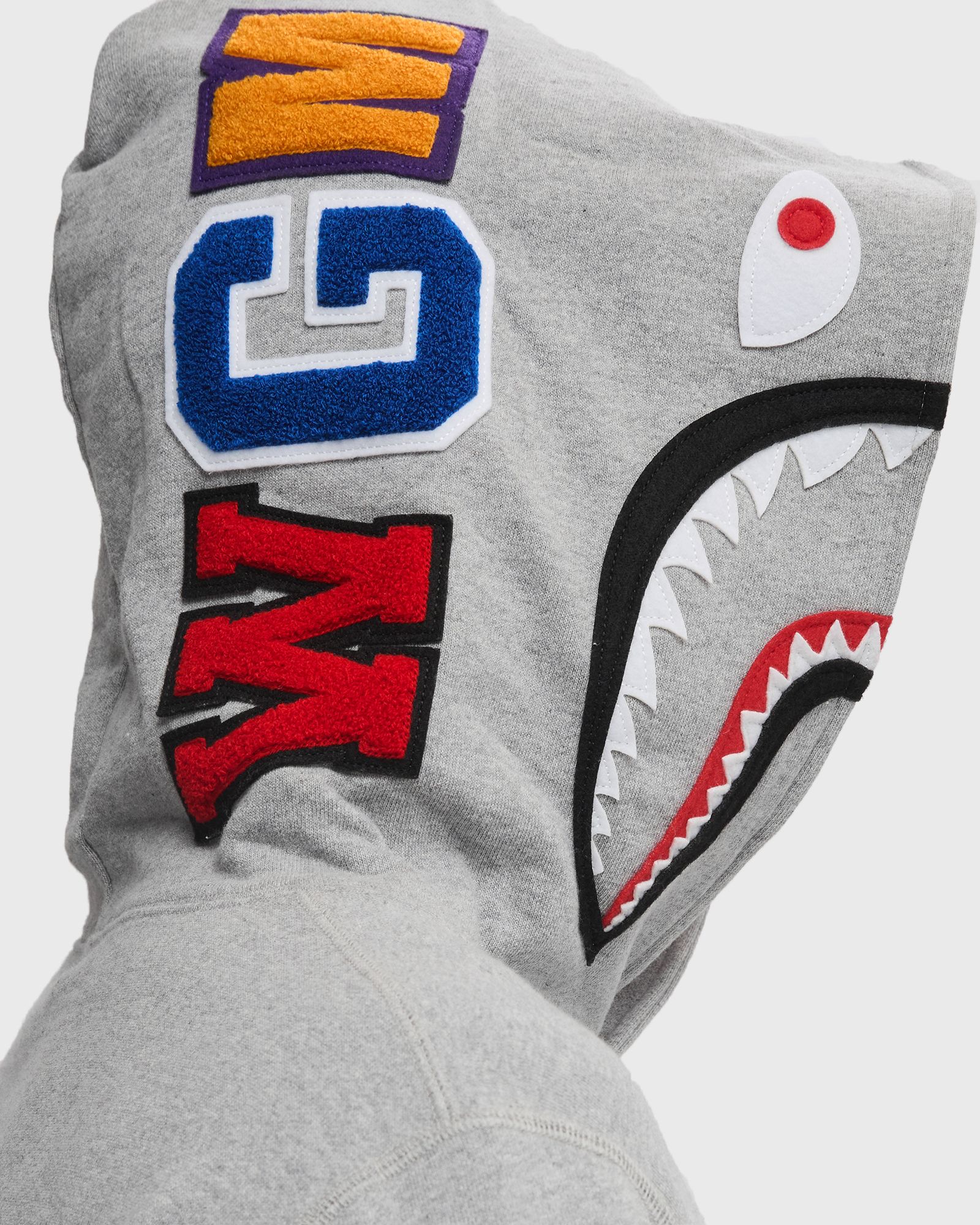 トップス A BATHING APE SHARK PULLOVER HOODIE A Bathing Ape SHARK PULLOVER HOODIE Grey | BSTN Store