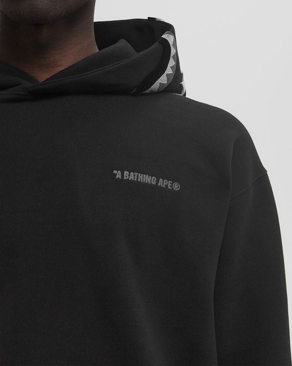 【 A BATHING APE】SHARK LOGO HALF ZIP FIT PULLOVER HOODIE SHARK LOGO HALF ZIP RELAXED FIT PULLOVER HOODIE | bape.com