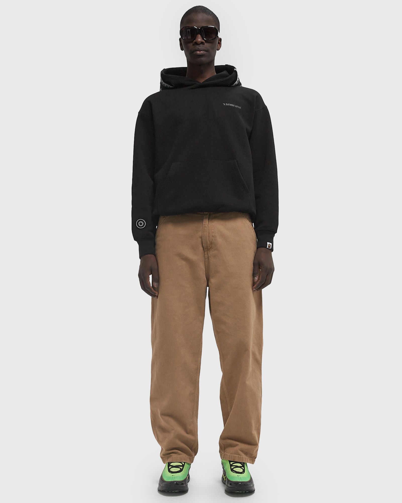 SHARK LOGO RELAXED FIT PULLOVER HOODIE