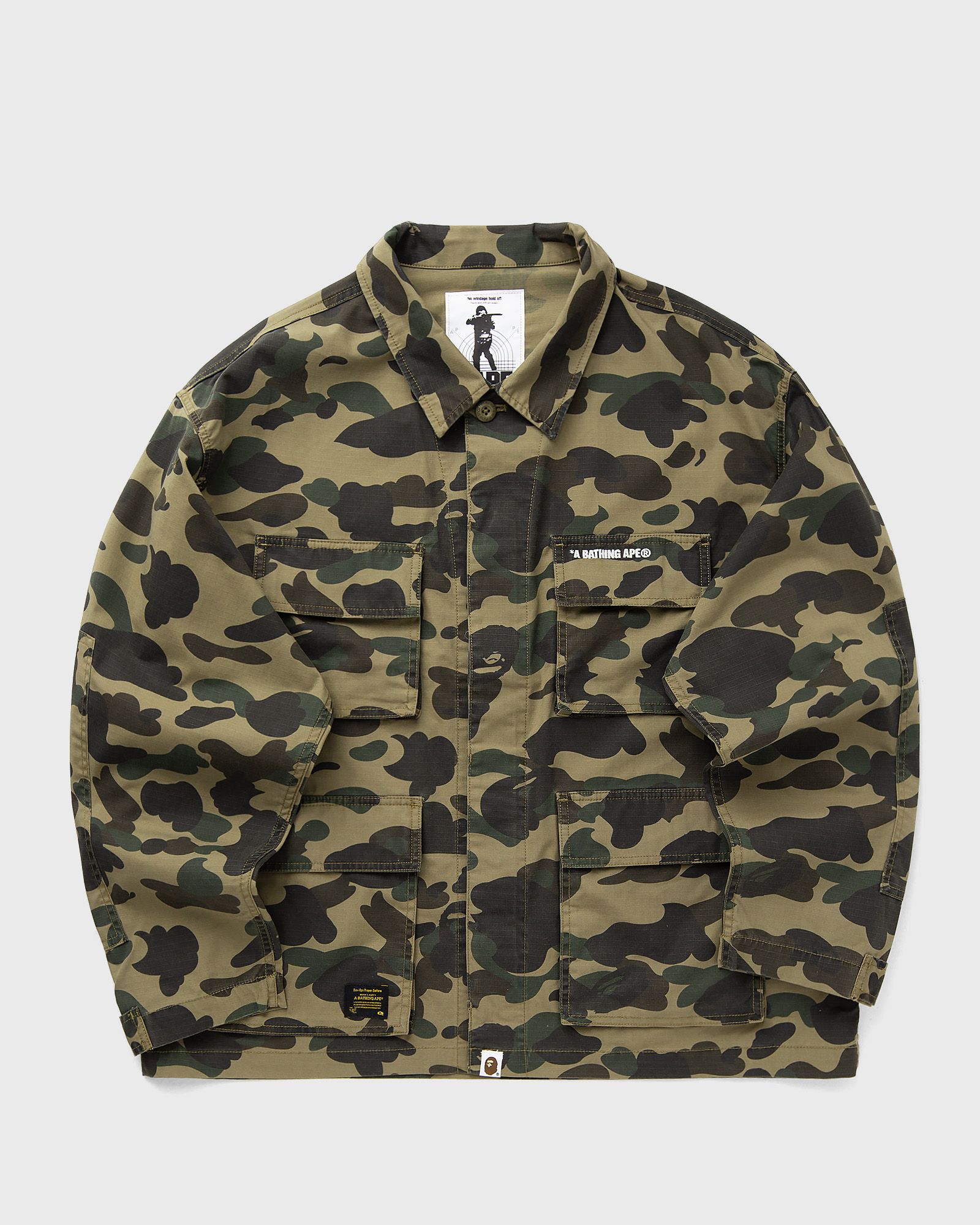 1ST CAMO HEAVY WASHED MULTI POCKET CARGO LS SHIRT