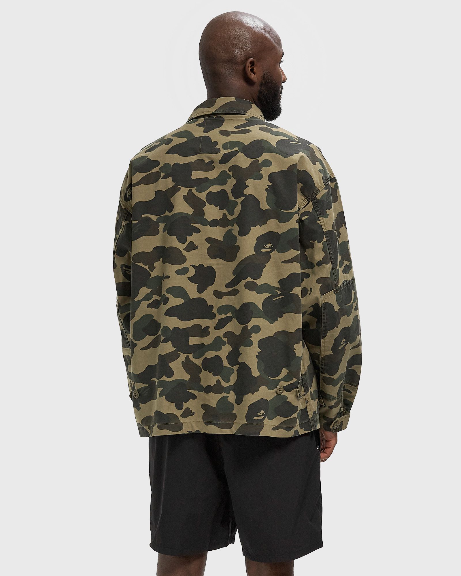 1ST CAMO HEAVY WASHED MULTI POCKET CARGO LS SHIRT