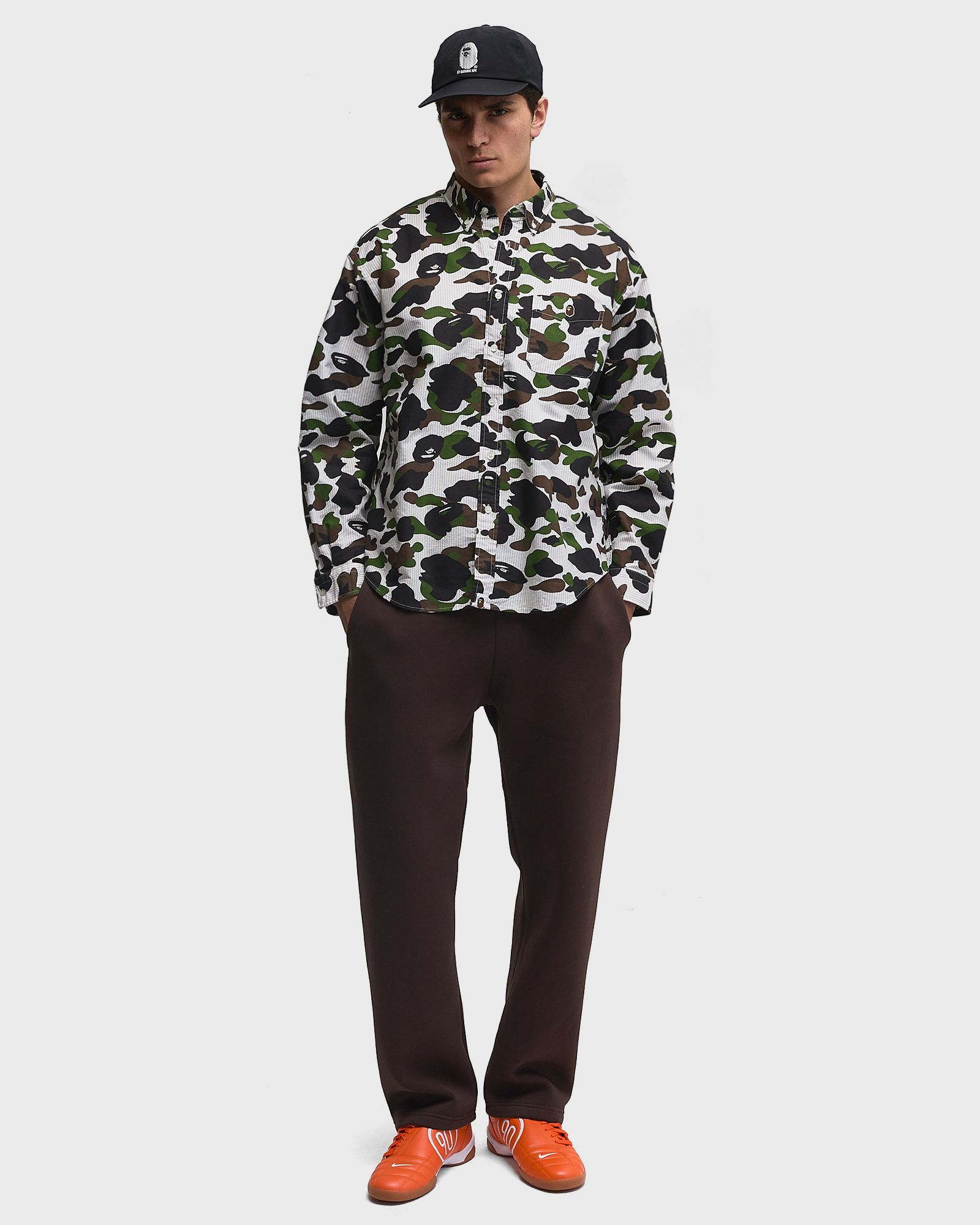 1ST CAMO STRIPE RELAXED FIT LS SHIRT