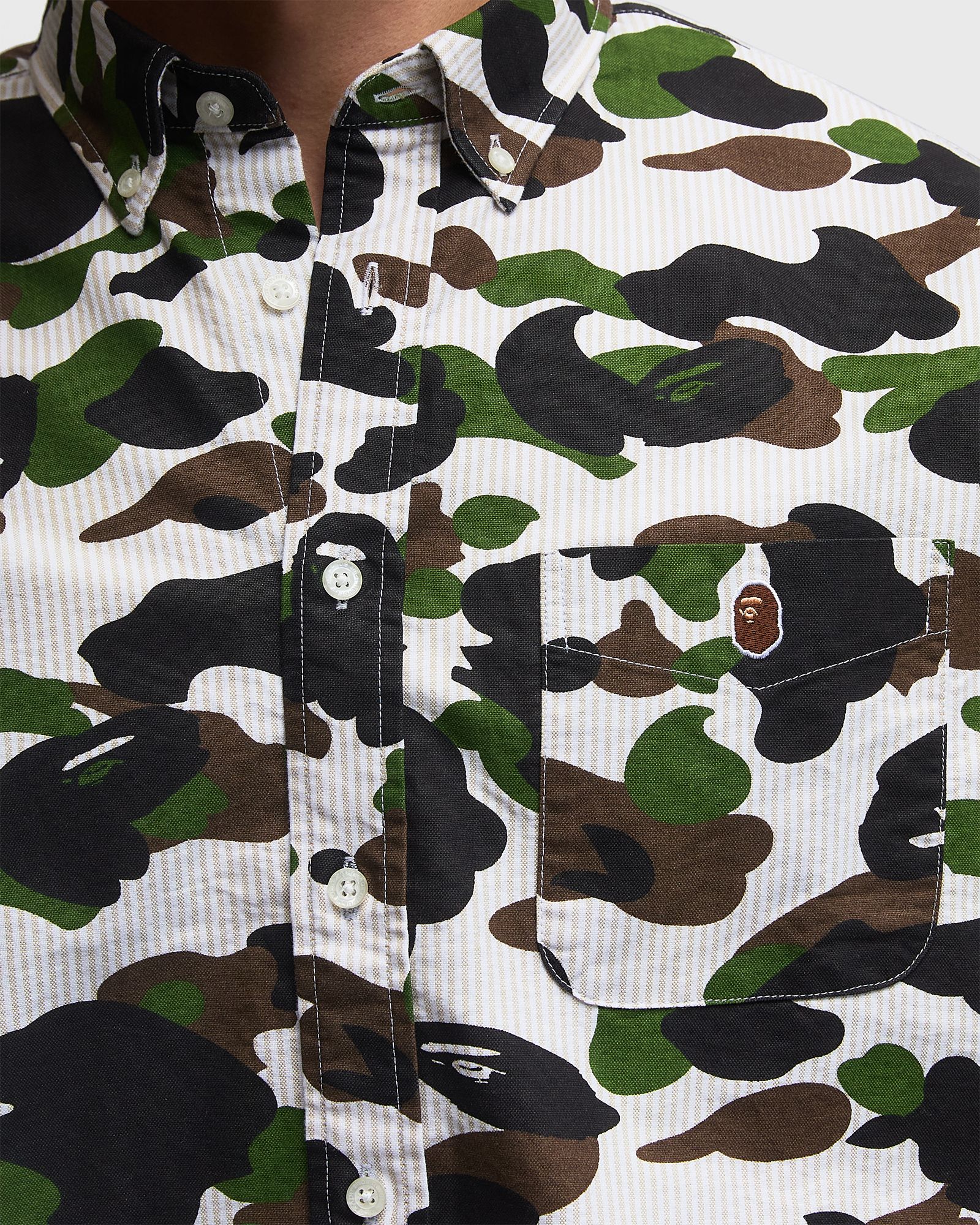 1ST CAMO STRIPE RELAXED FIT LS SHIRT