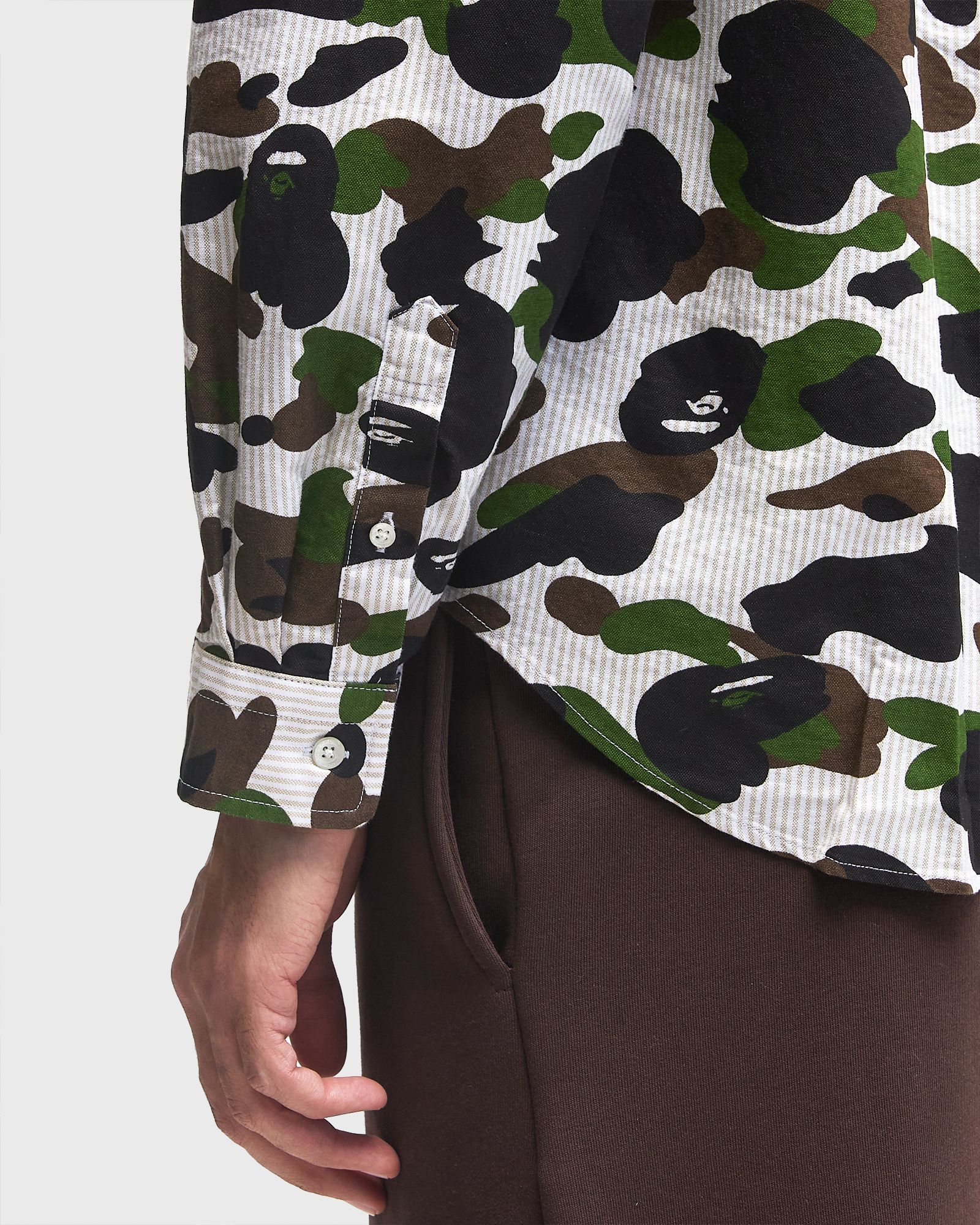 1ST CAMO STRIPE RELAXED FIT LS SHIRT
