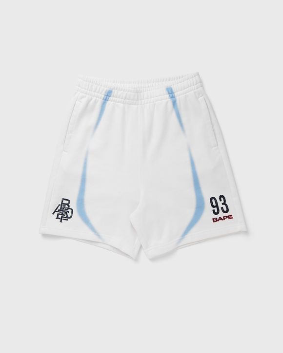 HEAVY WASH HAND DRAW FOOTBALL LOGO RELAXED FIT SWEAT SHORTS