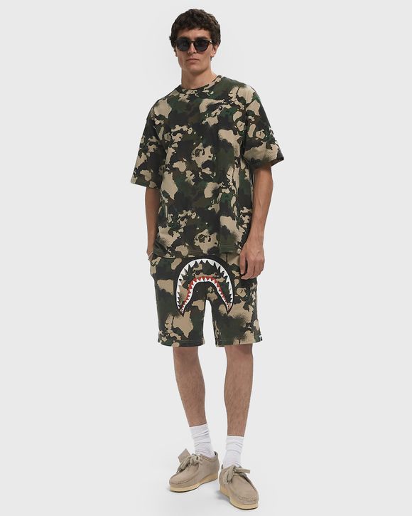 Thumbnail - MAP CAMO REGULAR FIT SHARK SWEAT SHORTS