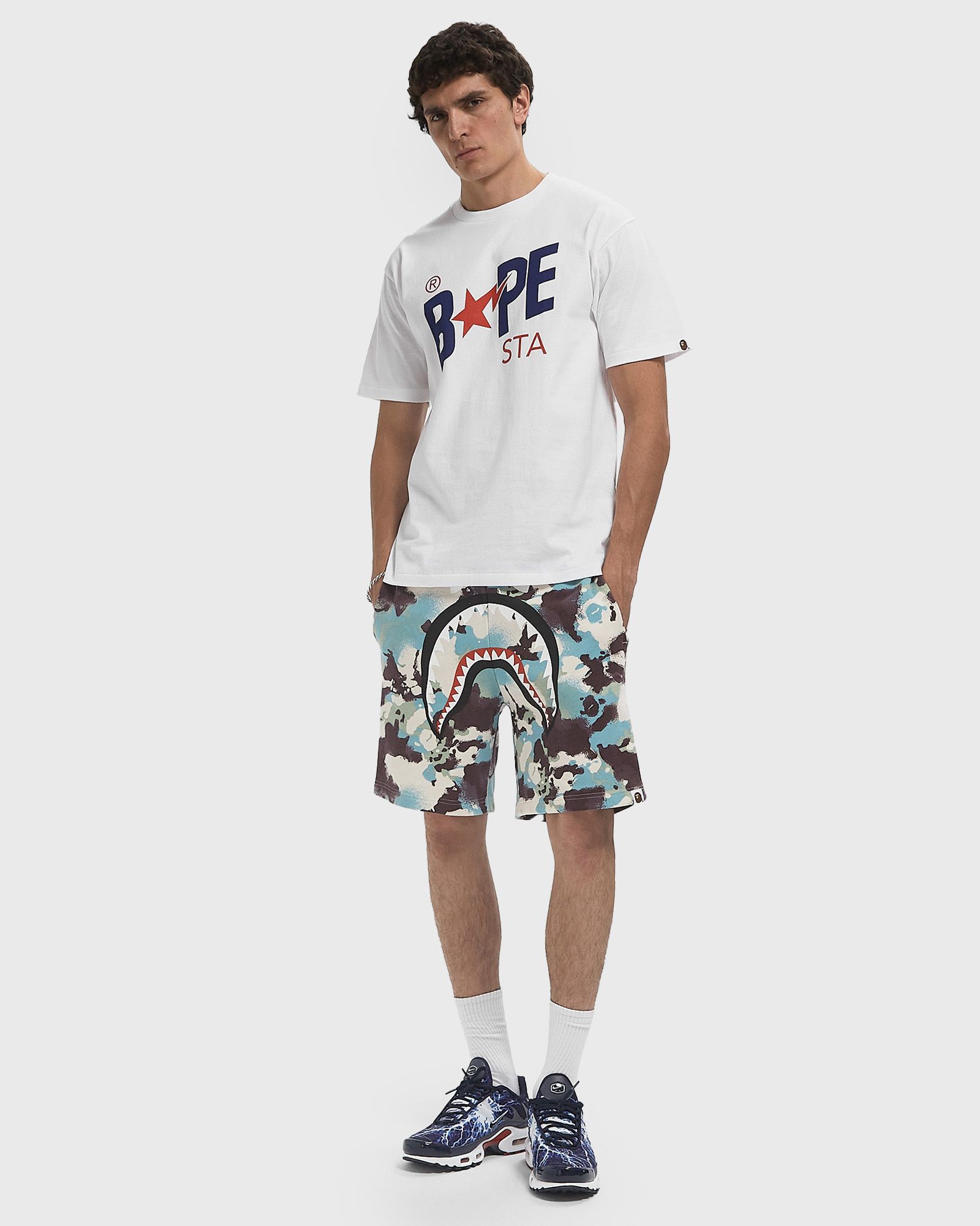 MAP CAMO REGULAR FIT SHARK SWEAT SHORTS