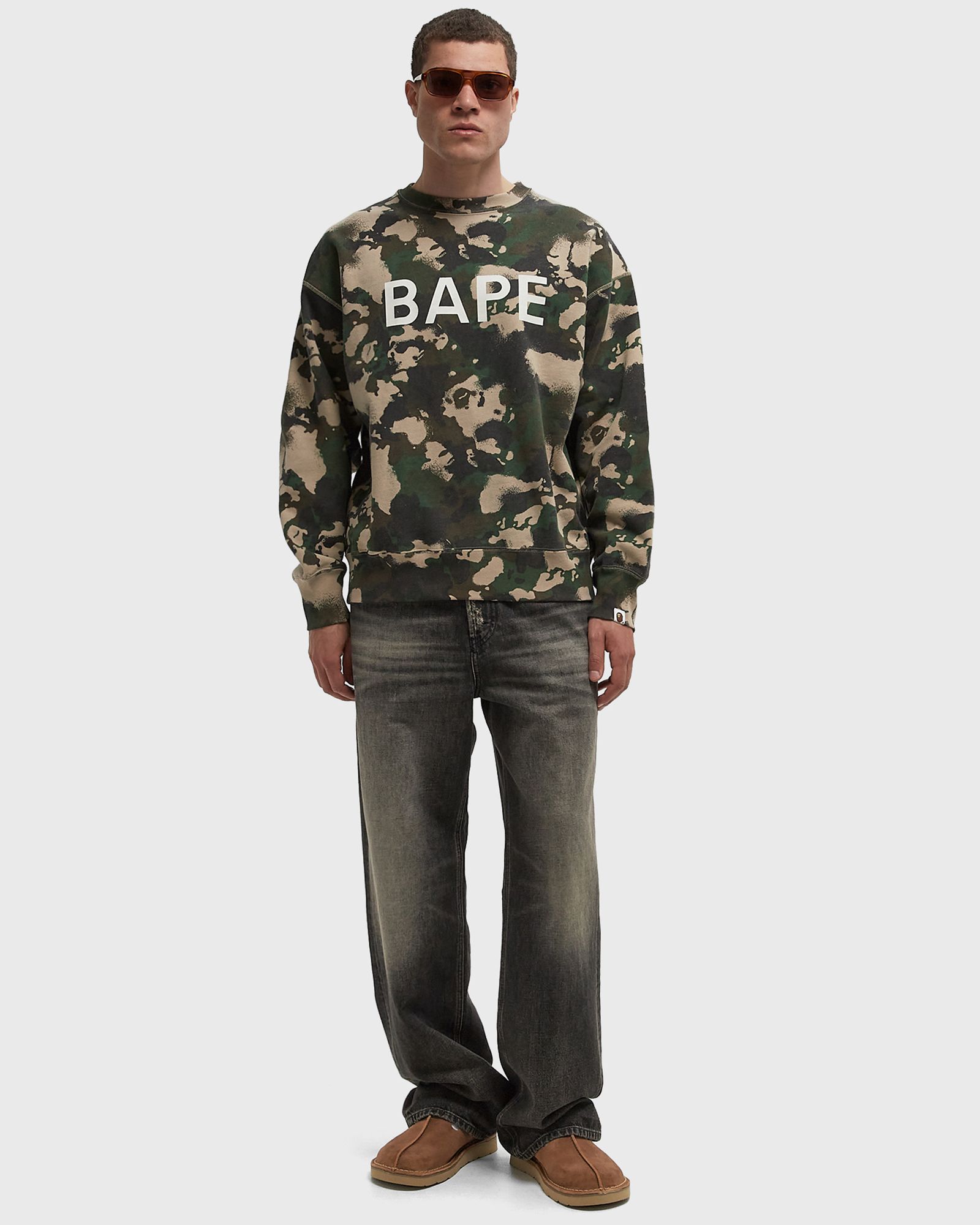 MAP CAMO CREWNECK RELAXED FIT SWEATSHIRT