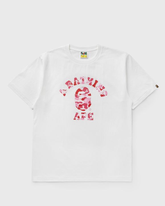 A Bathing Ape ABC CAMO COLLEGE TEE White | BSTN Store