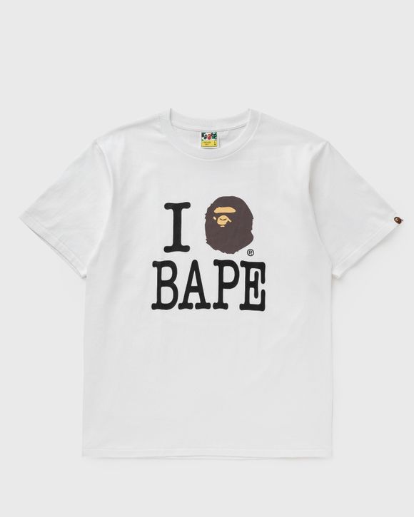 Bape t shirt black and white best sale