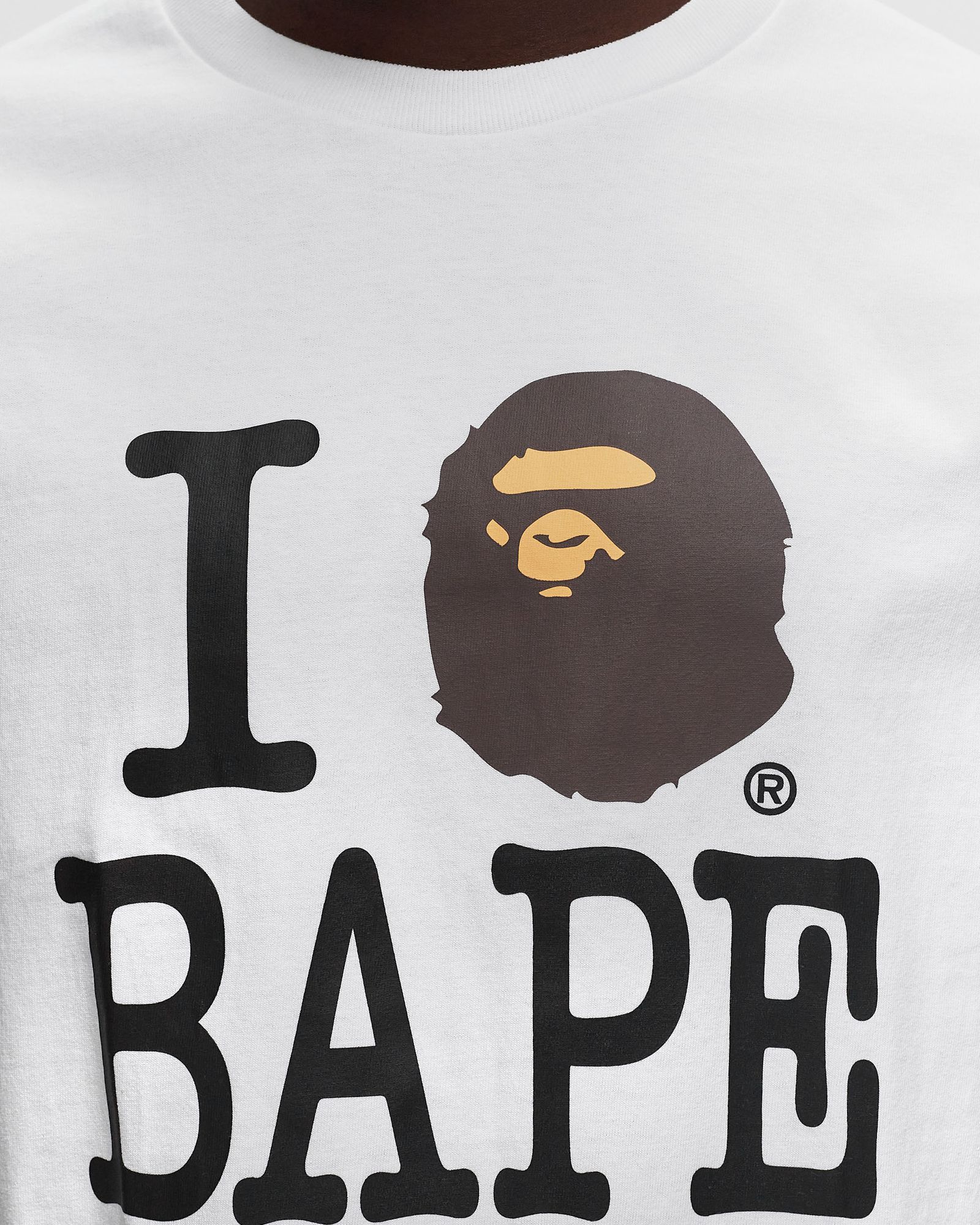 A Bathing Ape I love bape Tシャツ T-shirty męskie A BATHING APE I Love Bape Tee White | Footshop