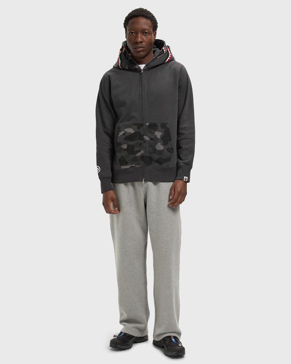 COLOR CAMO SHARK FULL ZIP DOUBLE HOODIE