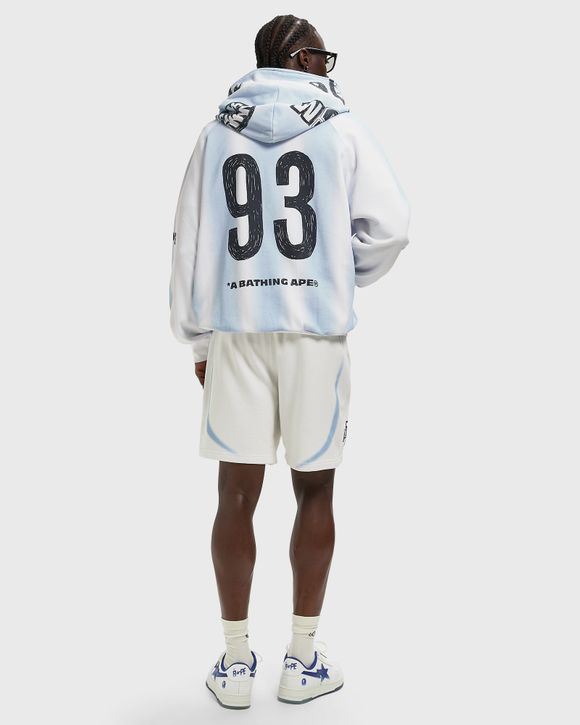 HAND DRAW FOOTBALL SHARK RELAXED FIT FULL ZIP HOODIE