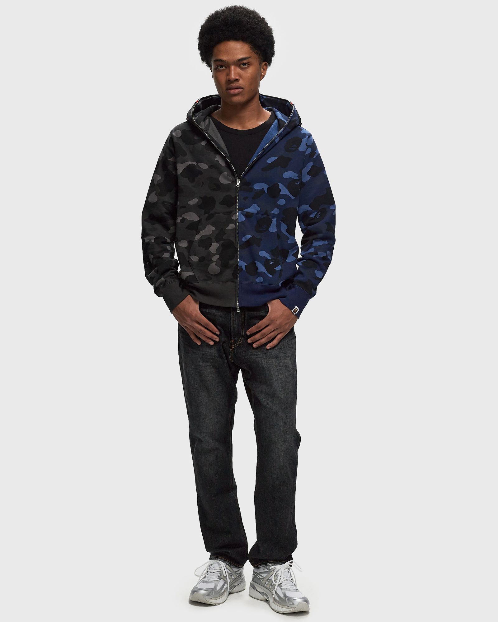 COLOR CAMO SEPARATE SHARK FZ HOODIE