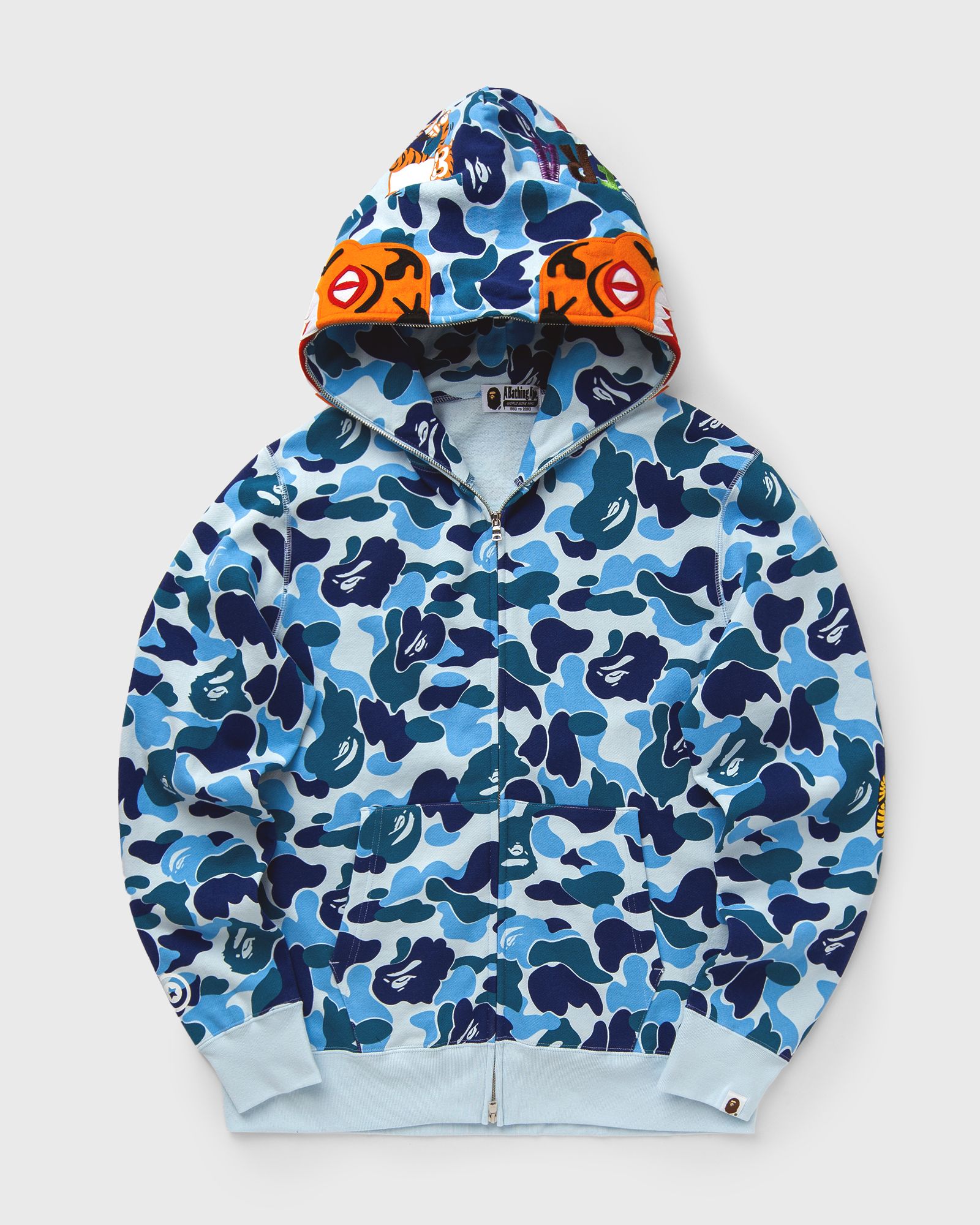 BAPE(R) CAMO TIGER 100％ &amp; 400％ BLUE BE@RBRICK BAPE CAMO TIGER BLUE 400% 100%