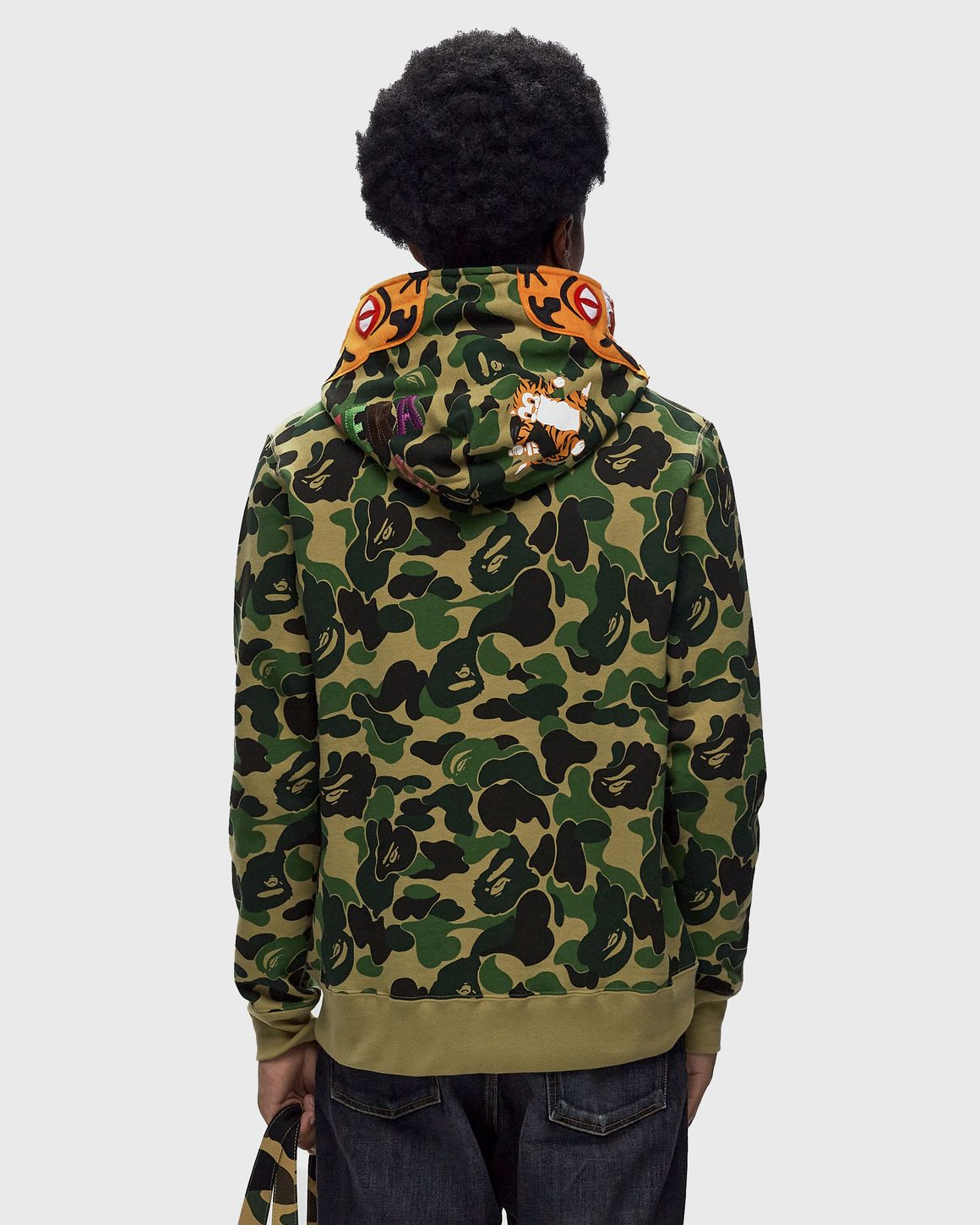 A Bathing Ape ABC Camo Tiger Full Zip Hoodie Green Green LG