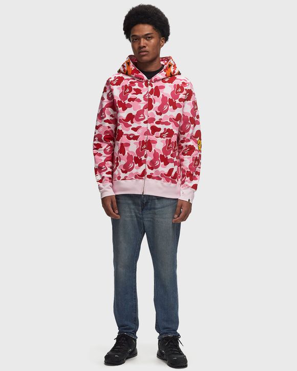 Bape abc camo tiger full zip hoodie pink hotsell