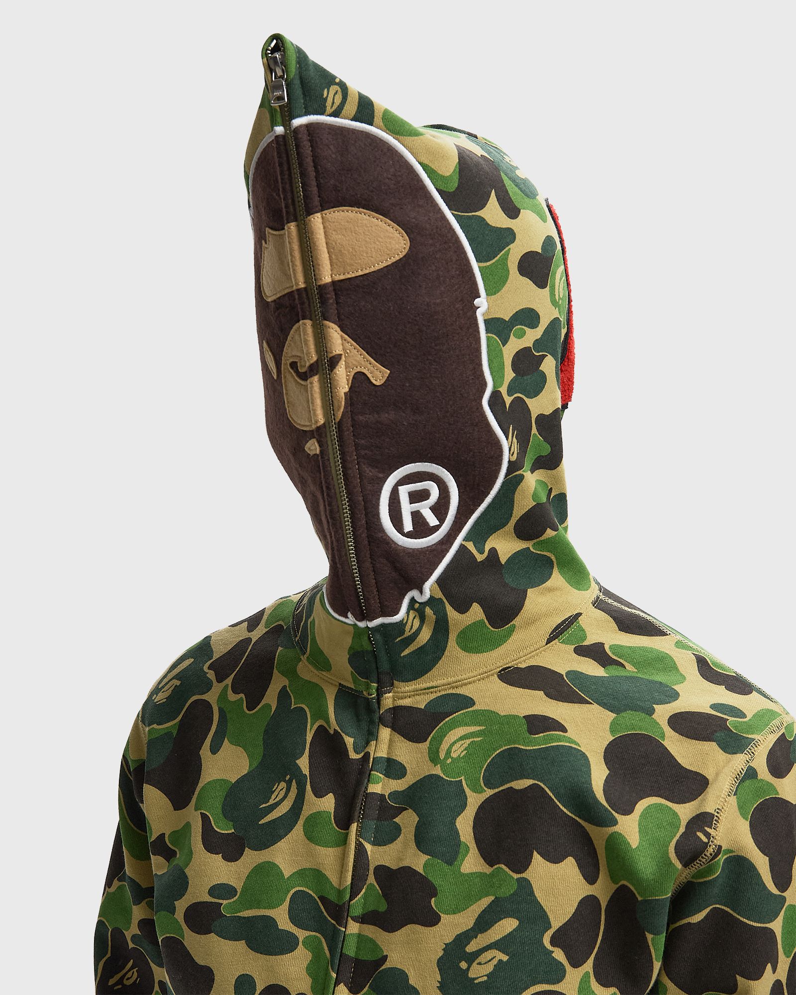 ABC CAMO 2ND APE FULL ZIP HOODIE