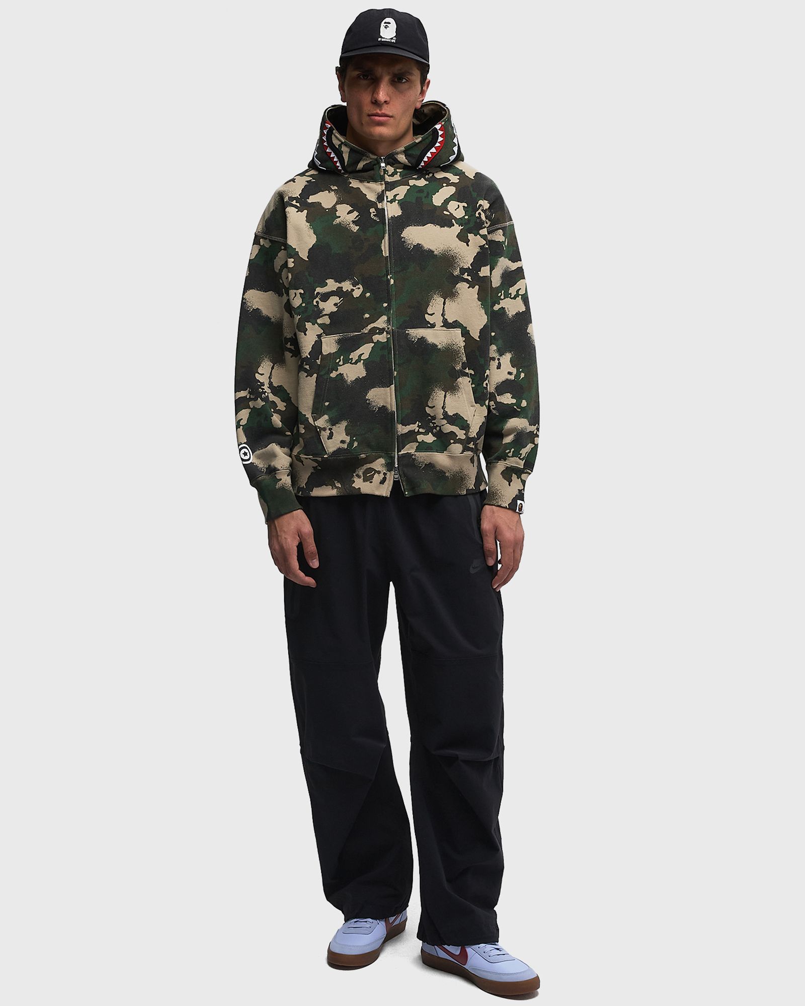 MAP CAMO SHARK RELAXED FIT FULL ZIP HOODIE