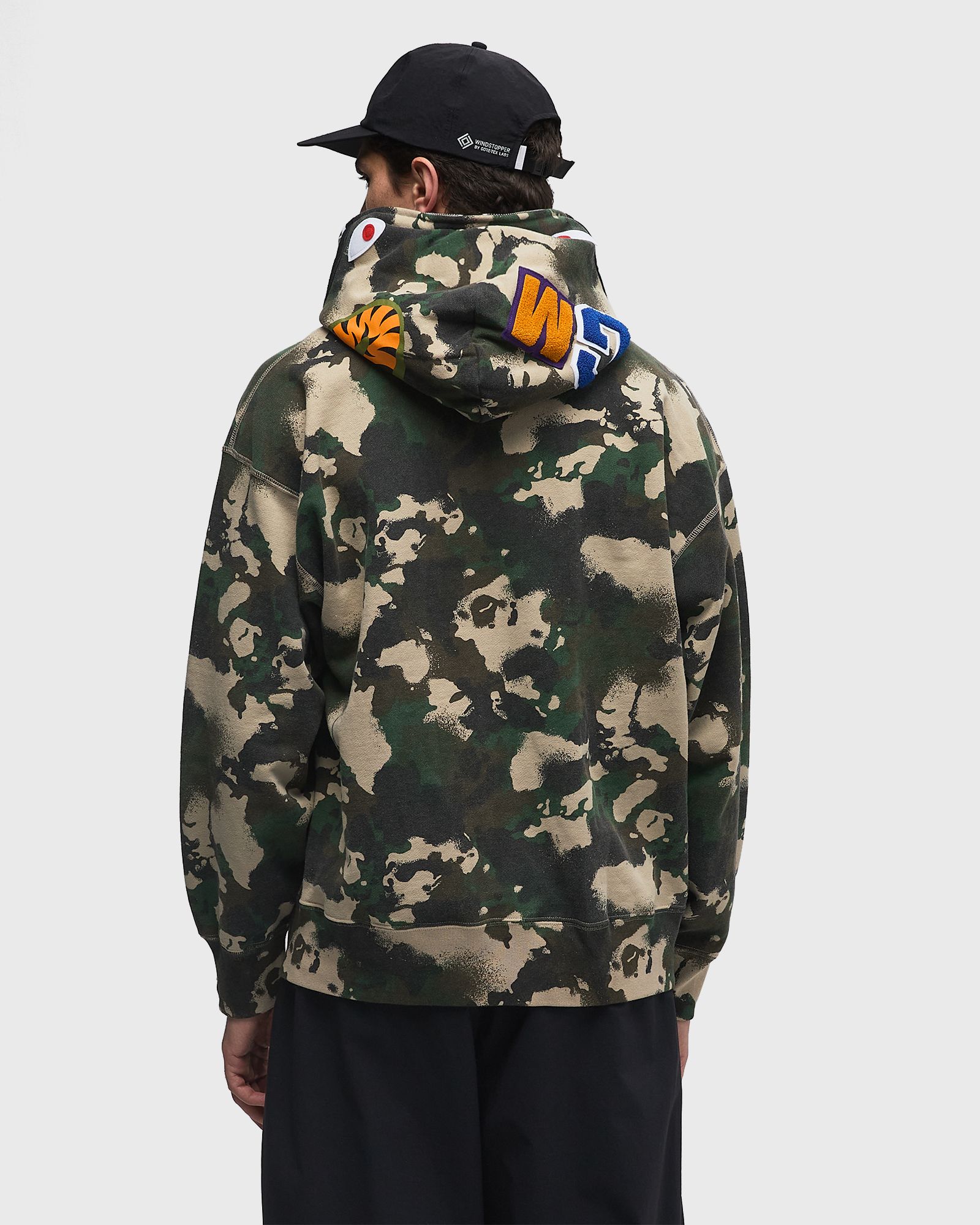 MAP CAMO SHARK RELAXED FIT FULL ZIP HOODIE