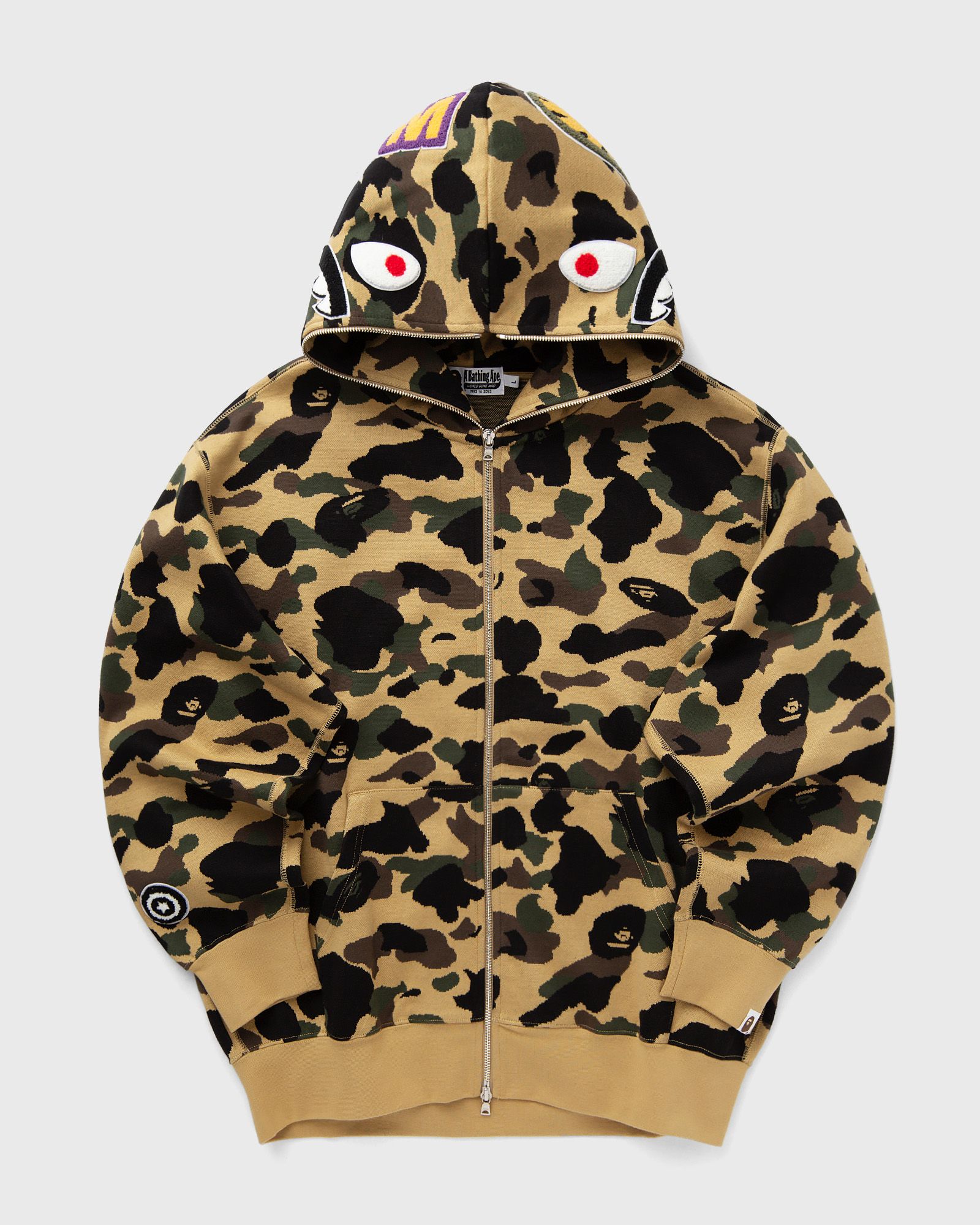 A Bathing Ape 1ST CAMO JACQUARD SHARK RELAXED FIT FULL ZIP