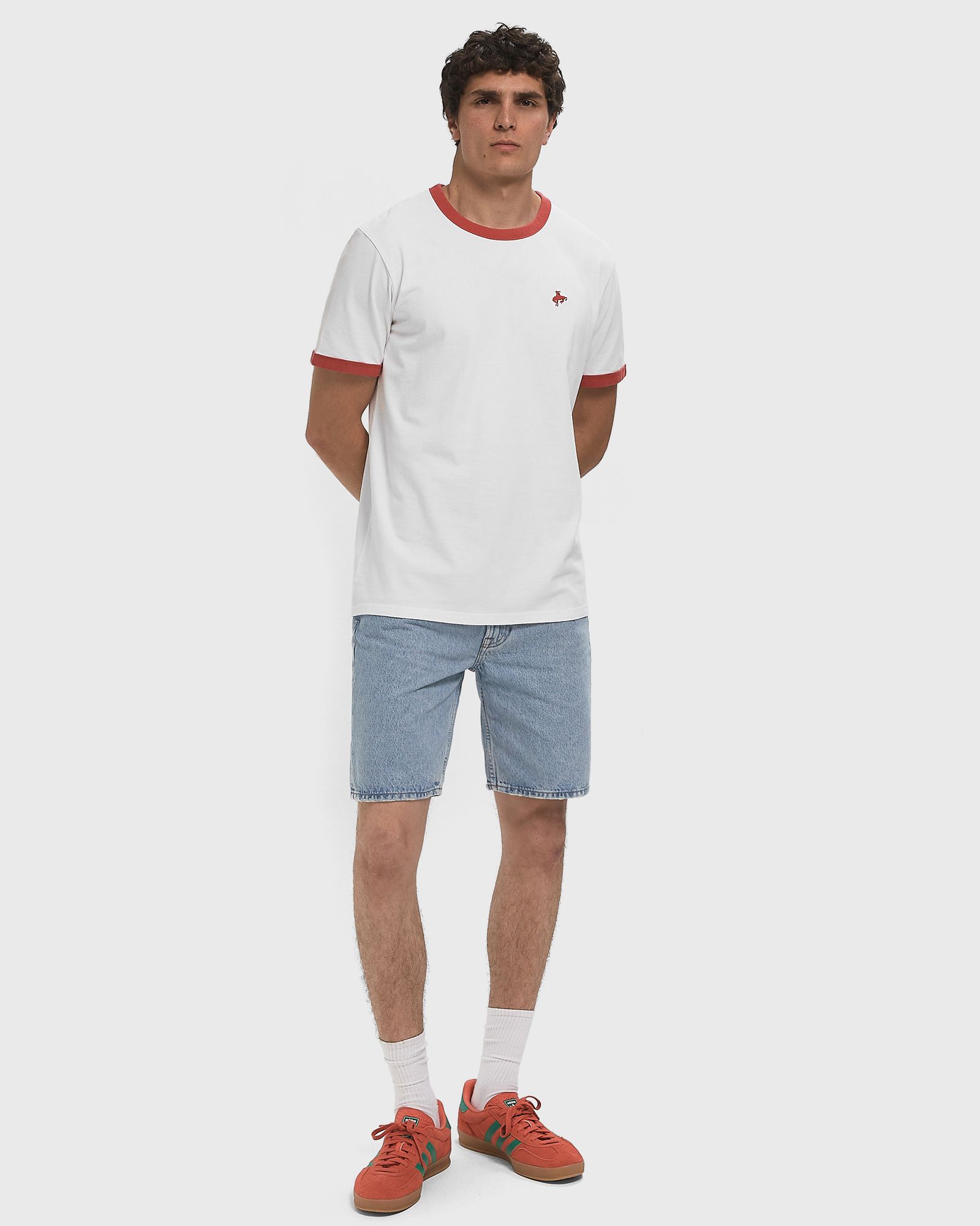 RETRO EMB RINGER TEE