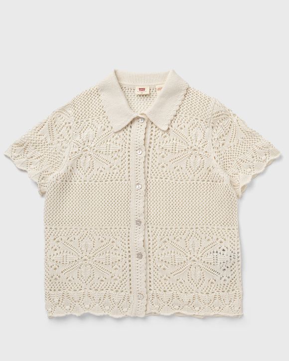 SUSANNA FLORAL CROCHET SHIRT