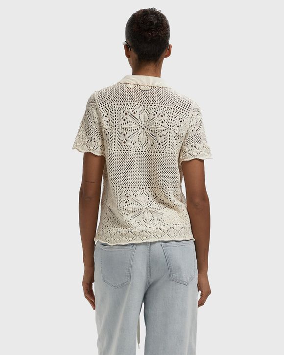 SUSANNA FLORAL CROCHET SHIRT