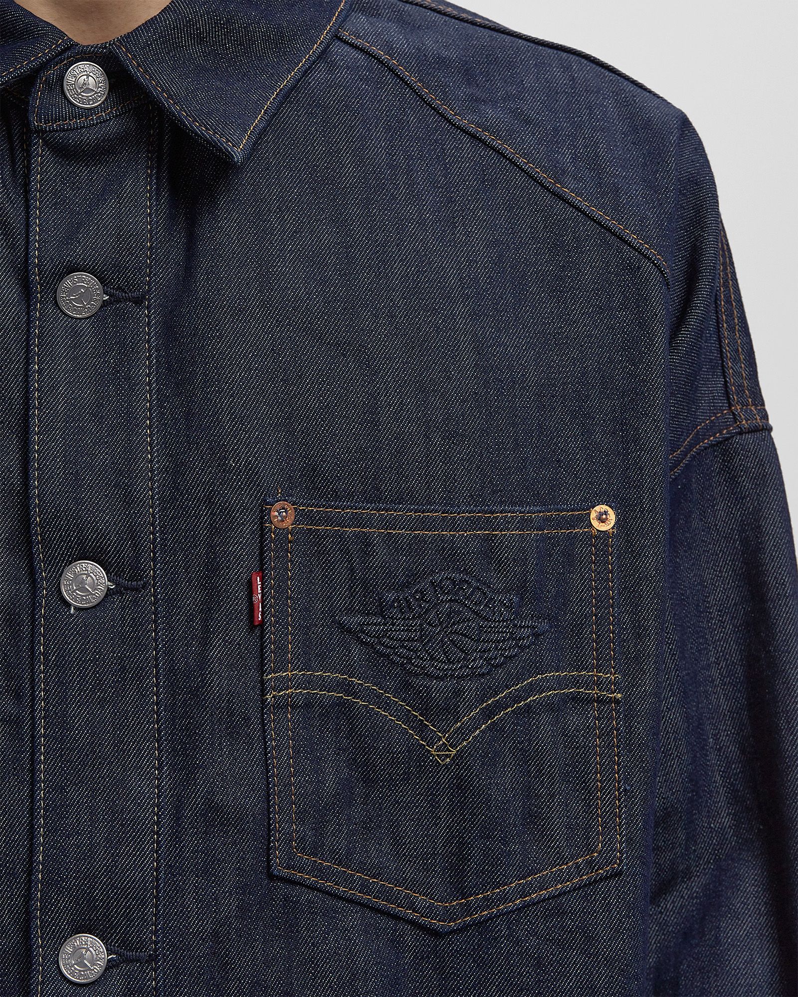 Levis X JORDAN OVERSHIRT JACKET Blue | BSTN Store