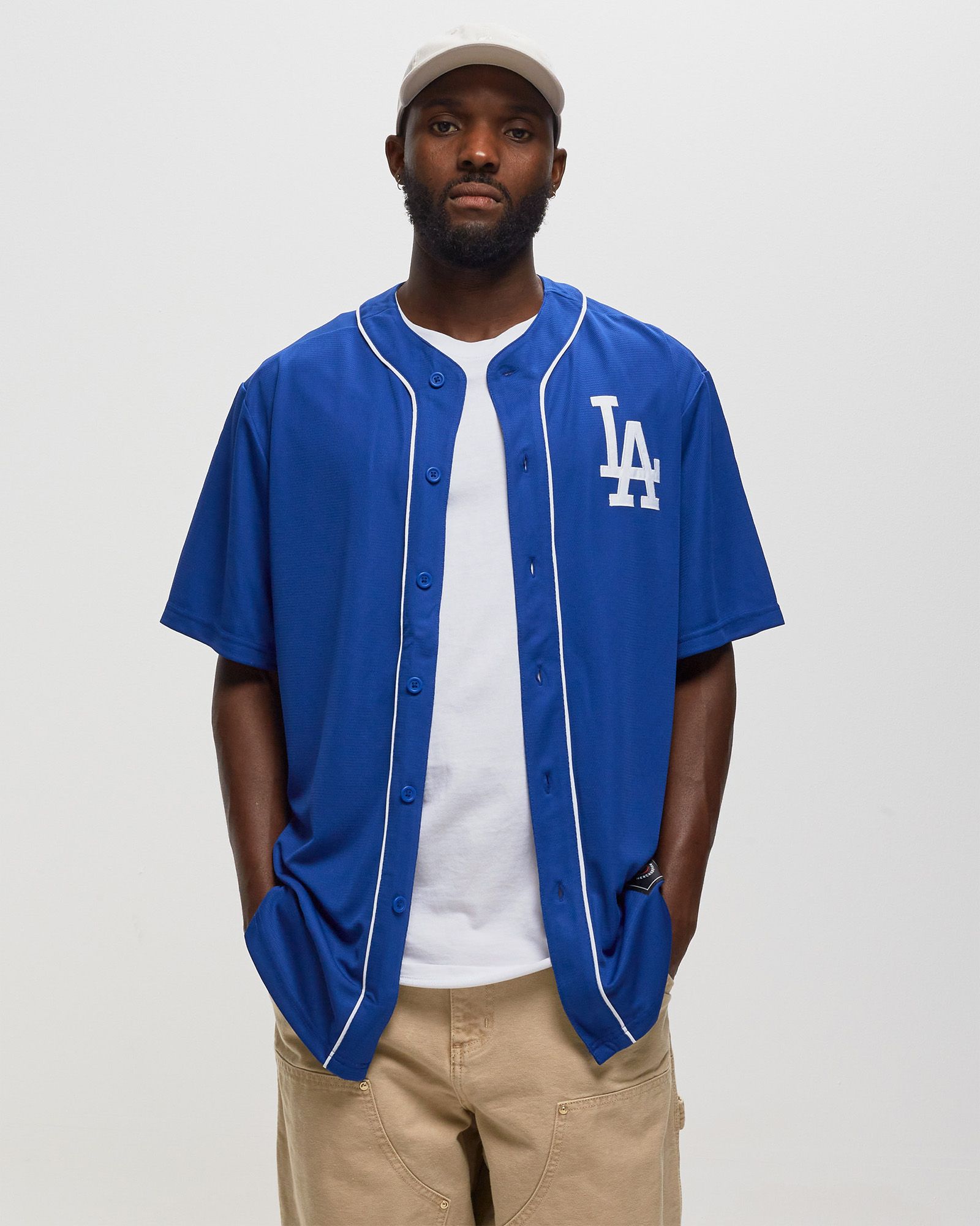 新品未開封！Fanatics MLB Los Angeles Dodgers FANATICS MLB LOS ANGELES DODGERS COTTON BASEBALL SHIRT