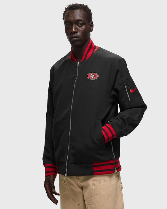 Nike NFL San Francisco 49ers Nike Coach Bomber Jacket Black - Black