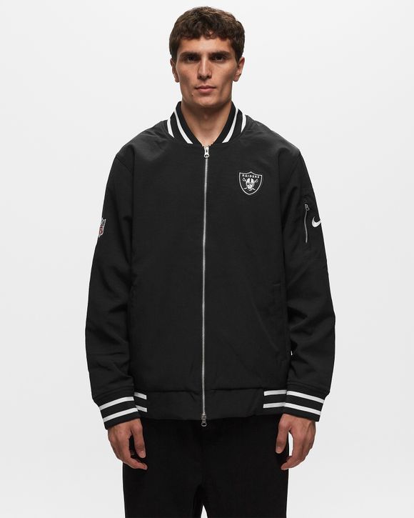 LAS VEGAS RAIDERS JACKET MENS BLACK-GREY NFL BRAND