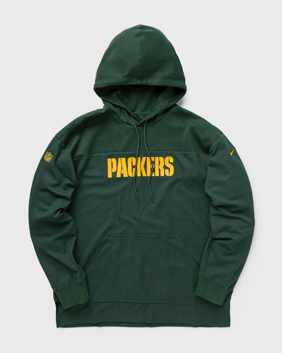 Nike Men's Green Bay Packers Overlap Black Pullover Hoodie