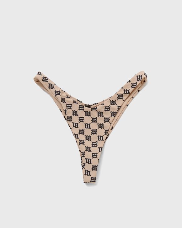 SWIM CHAIN MONOGRAM BRALETTE BEIGE