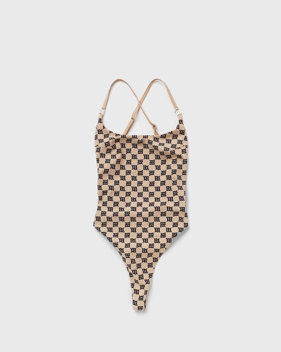 SWIM CHAIN MONOGRAM BRALETTE BEIGE