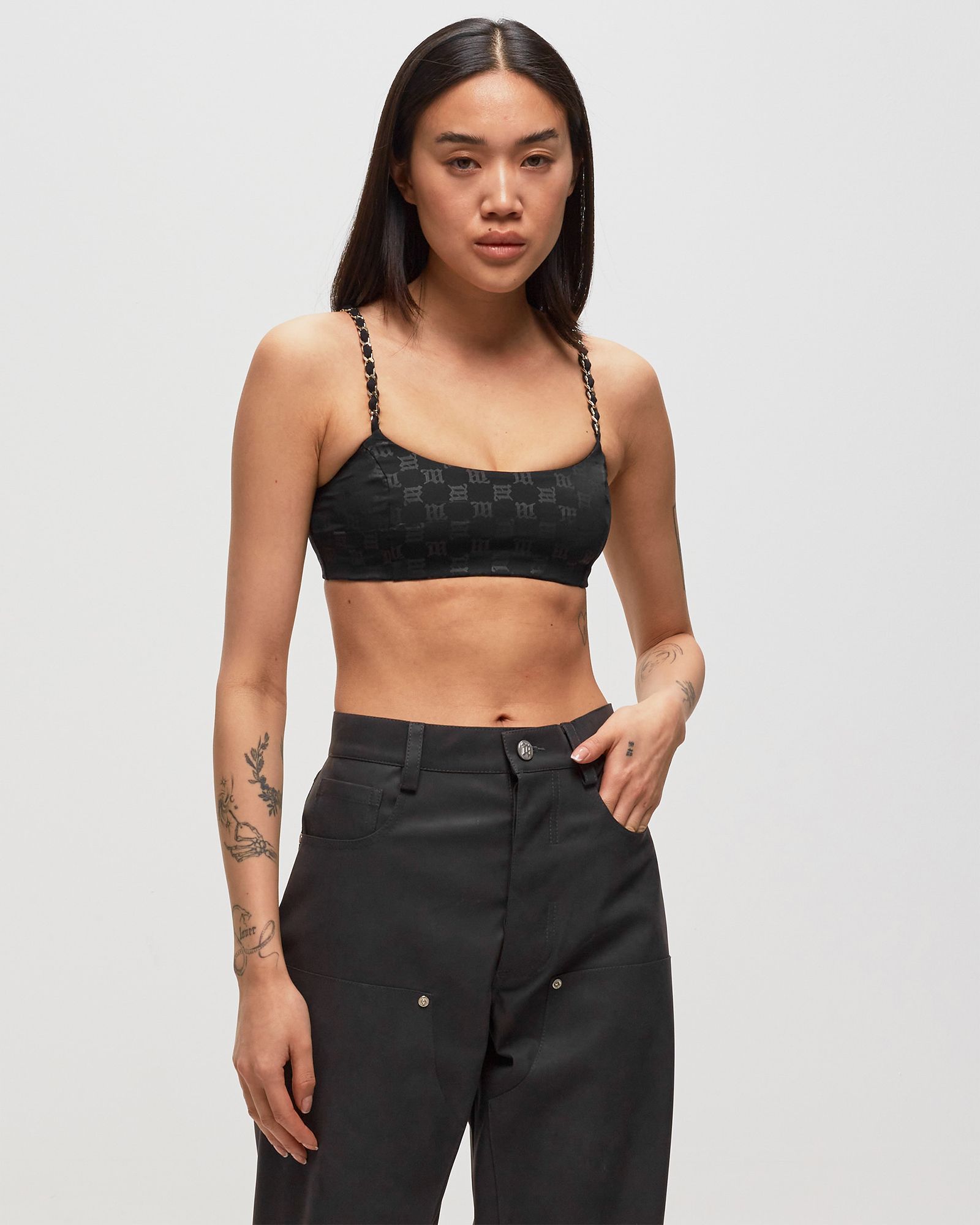 SWIM MONOGRAM CHAIN BRALETTE