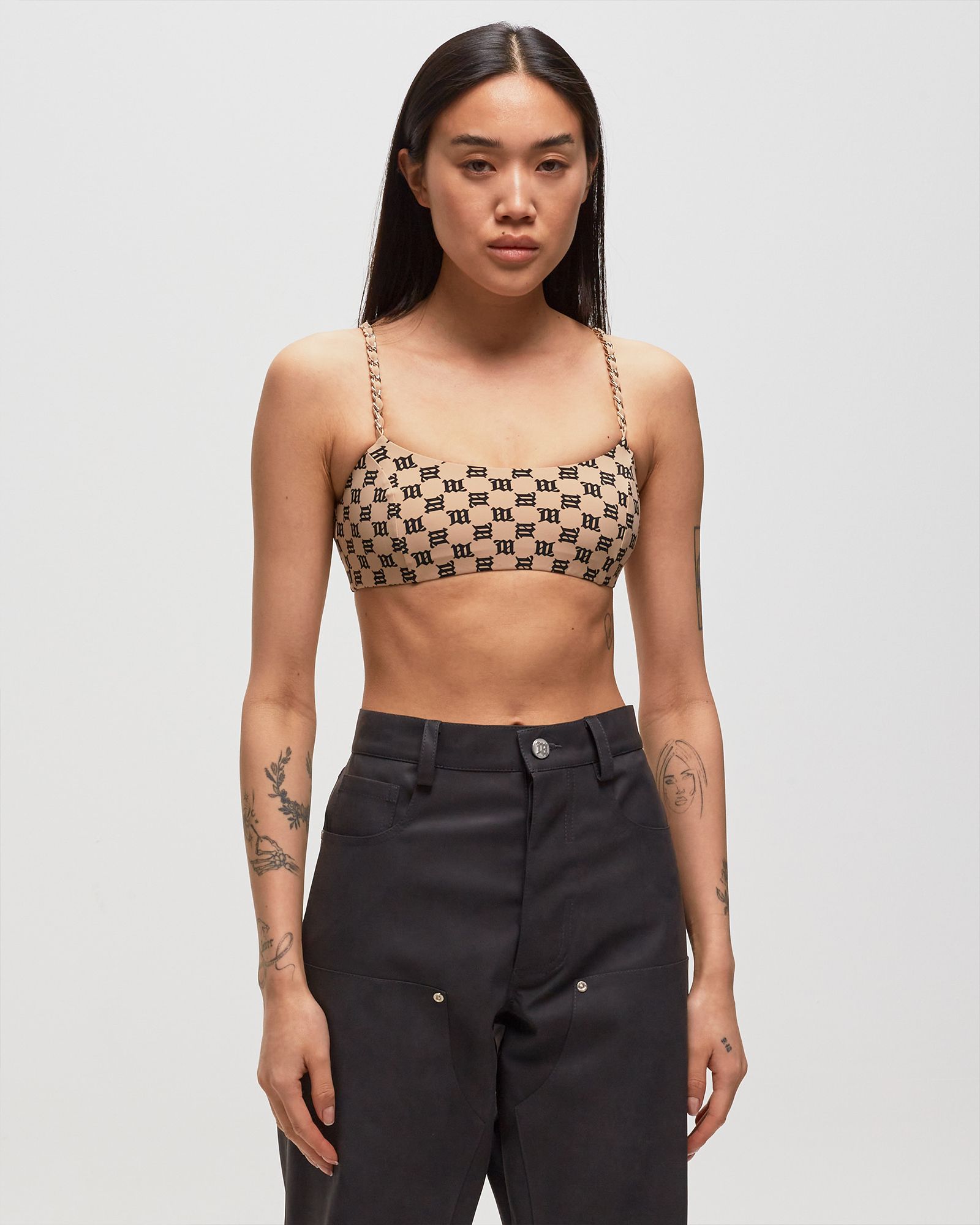 SWIM MONOGRAM CHAIN BRALETTE