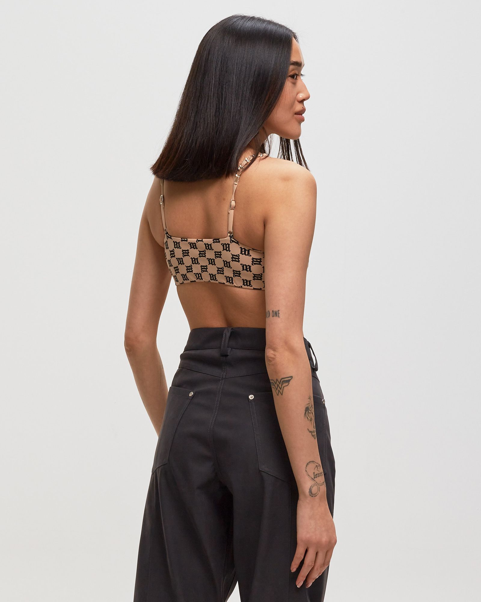 SWIM MONOGRAM CHAIN BRALETTE