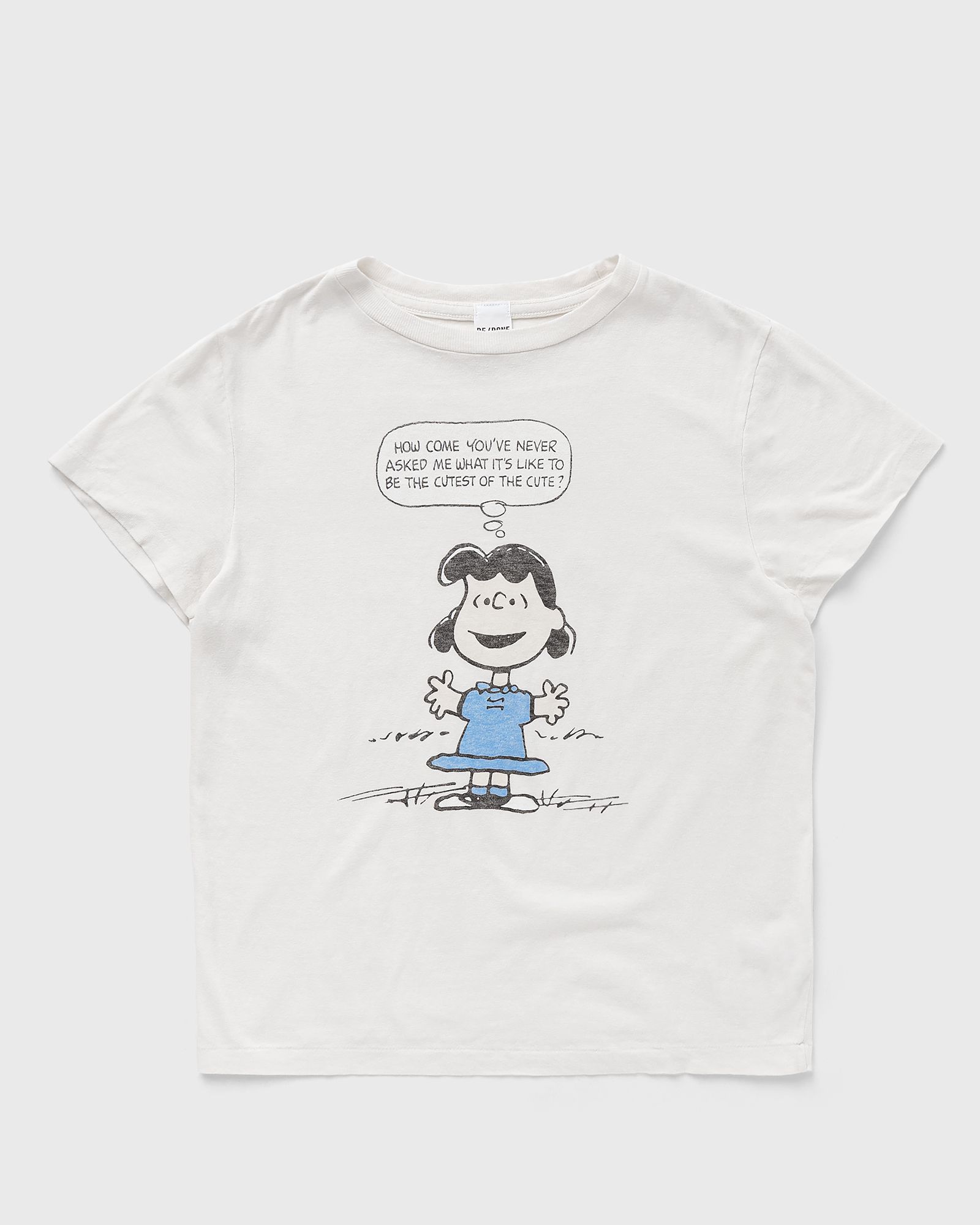 Re/Done - classic tee lucy cute women shortsleeves white in größe:m
