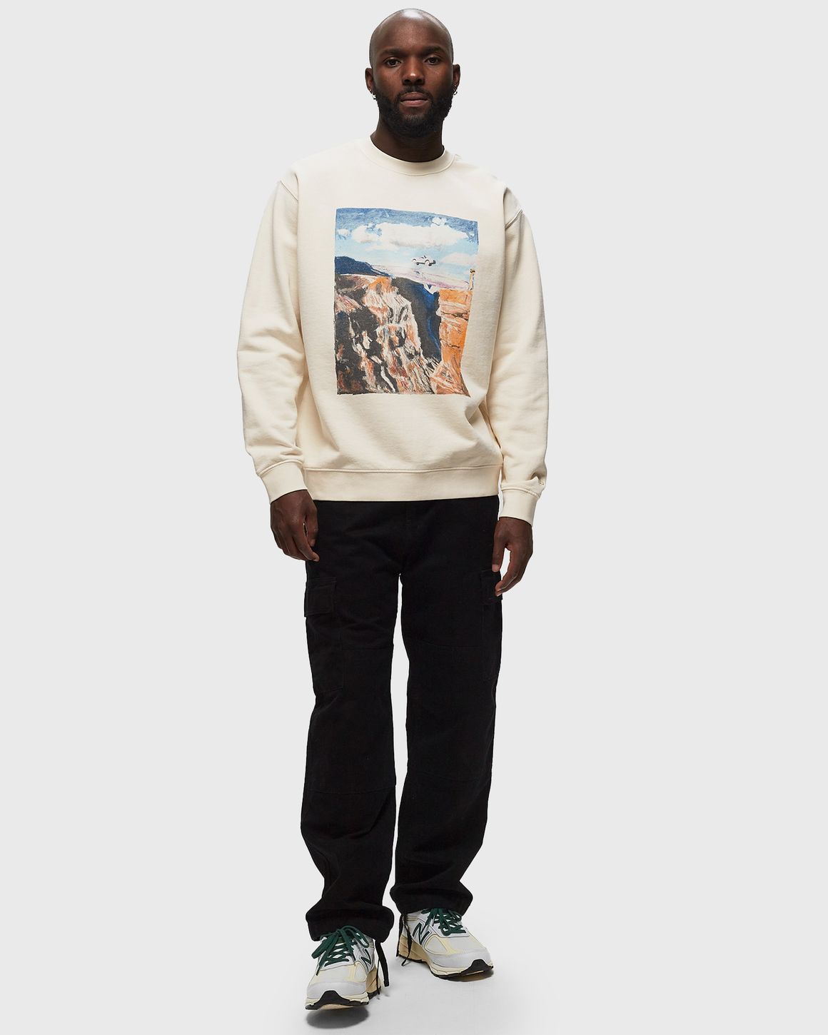 ★24SS 大人気★ONE OF THESE DAYS STOP CREWNECK One of these Days STOP CREWNECK White | BSTN Store