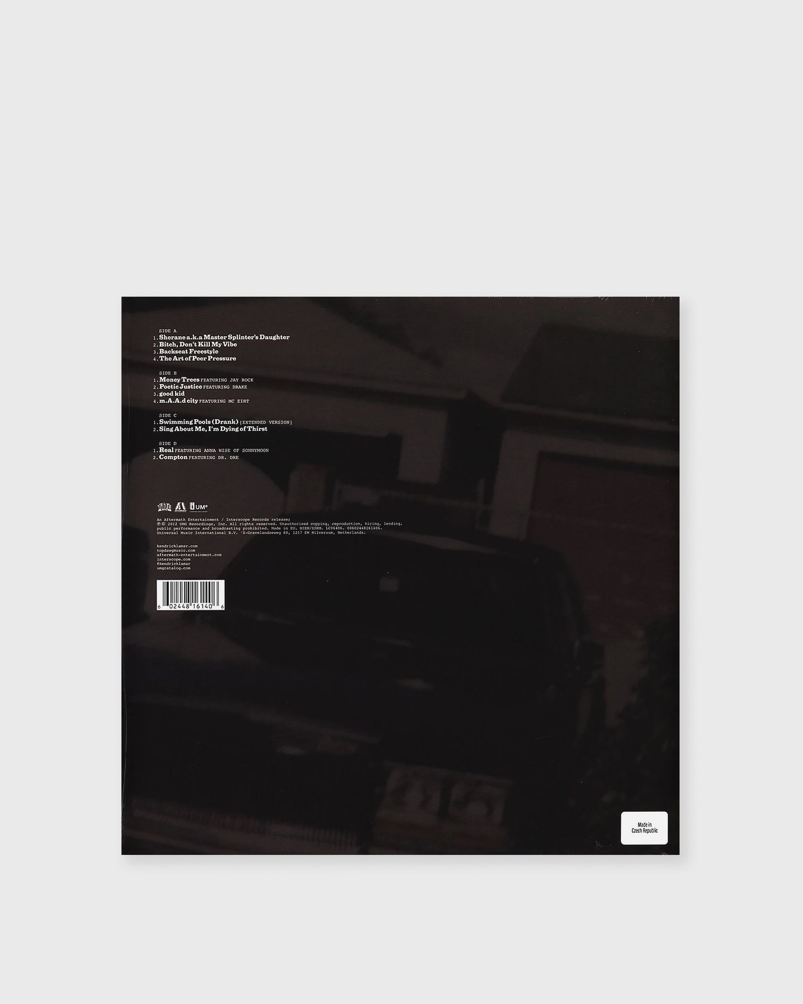 Kendrick Lamar - good kid, m.A.A.d city (Anniv. Black 180g 2LP)